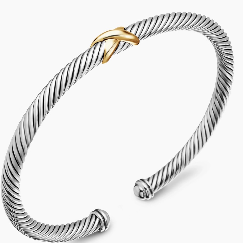 David Yurman Crossover Bracelet 18K Size Small